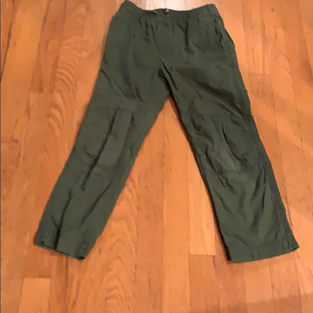Hanna Anderson kids green pants